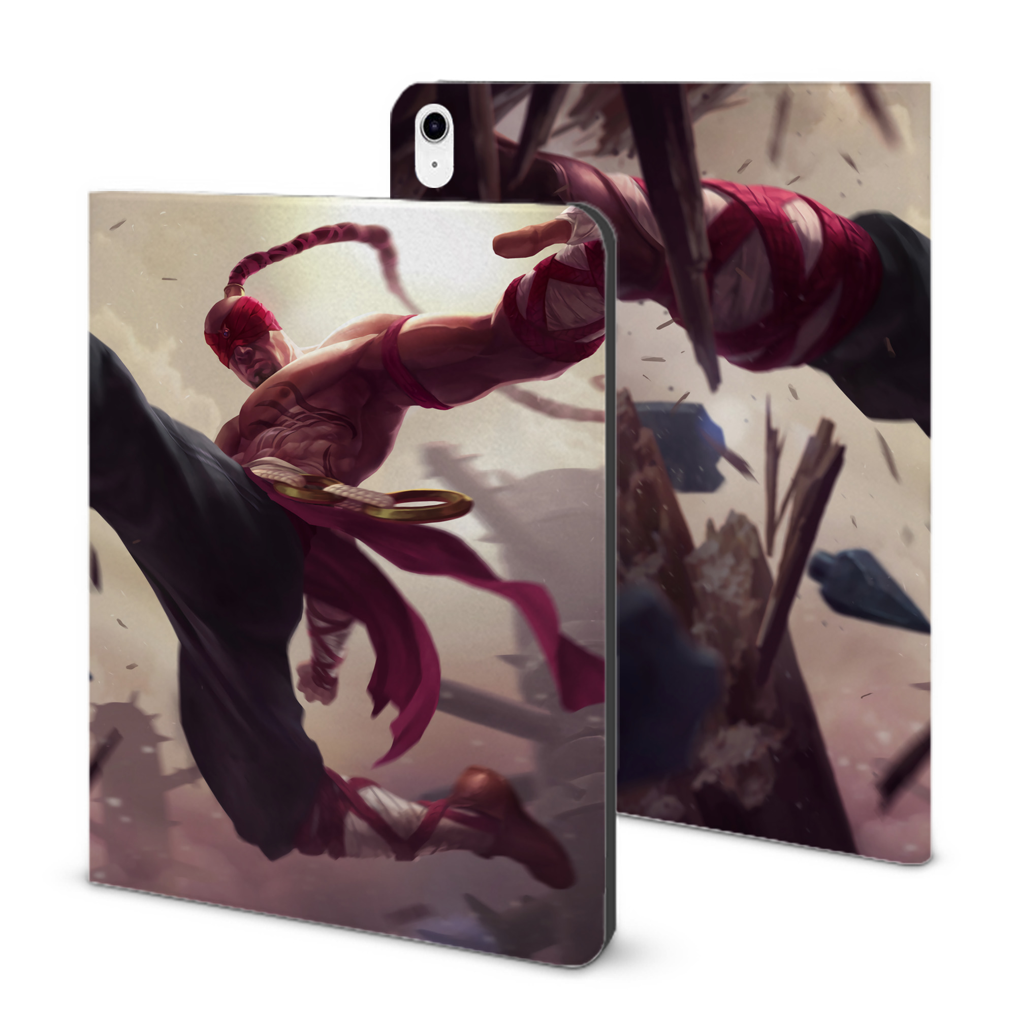 （画像用） リーグ・オブ・レジェンド League of Legends LOL IPad ケース ブック型 PUレザー TPU 耐衝撃 軽量 薄型 ペン収納なし 全面保護 IPad 各モデル対応